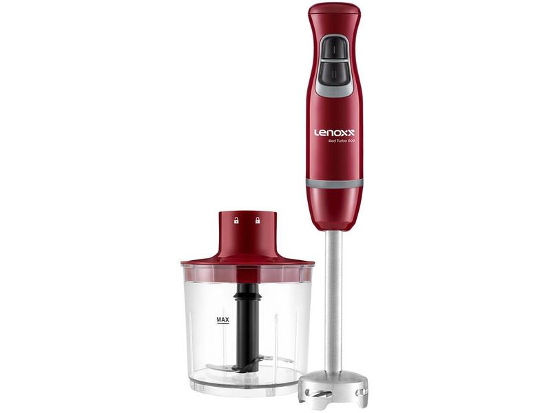 Mixer Lenoxx 2 em 1 Vermelho 600W - Red Turbo 600 PMX 405 2